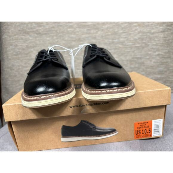 Steve Madden P-Jansen Mens Oxford Dress Shoes Size 10.5 Black 1849688 NEW main image 12